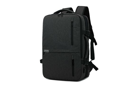 Black Business Men'S Executive Backpack With Zipper Closure