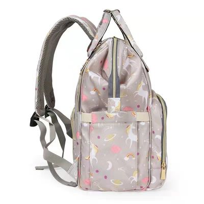 Fashion Backpack Multi-functional Print Mother Bag Large Capacity Baby Diaper Bag With Stroller Strap For Mom