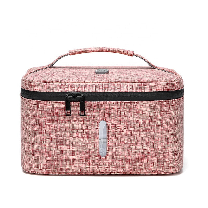 USB Rechargeable UV Light Sanitizer Travel Cosmetic Bags 26*19*15cm